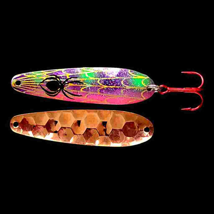 Bago Lures Reverse Muffin Walleye Trolling Flutter Spoon with Copper Back.