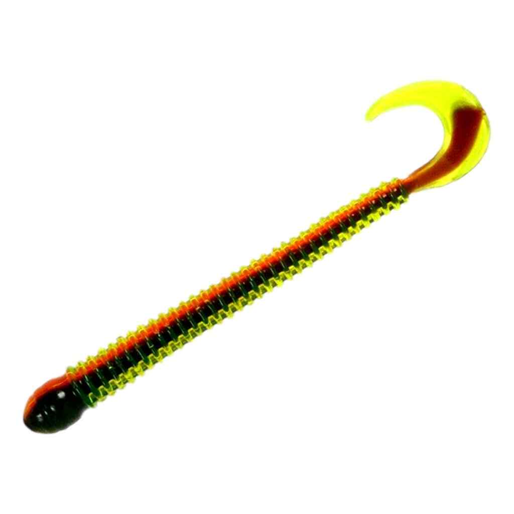 Firetiger Ring Worm soft plastic fishing lure for Walleye and Bass.
