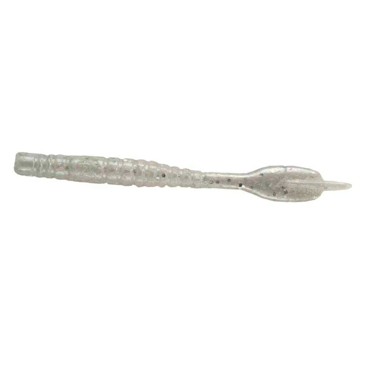 Scorpion Paddle Tail Worm in Pearl Sparkle Color.