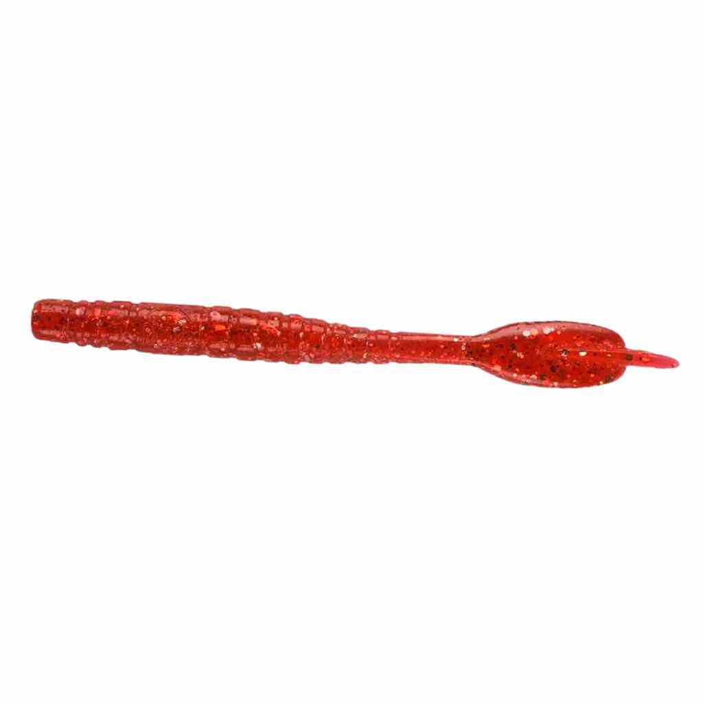 Scorpion Paddle Tail Worm in Strawberry Gold Color.