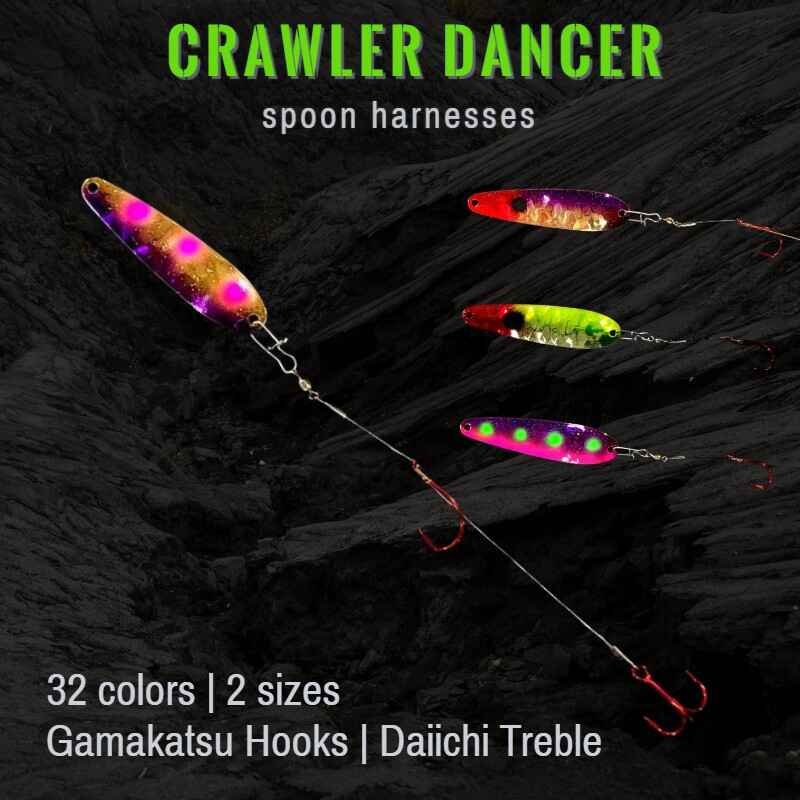 Purple Freeze Walleye Whisperer Crawler Harness – Bago Lures