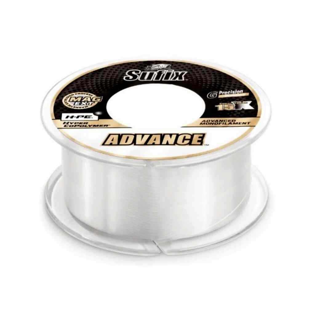 Sufix Advance Monofilament Fishing Line in Clear finish.