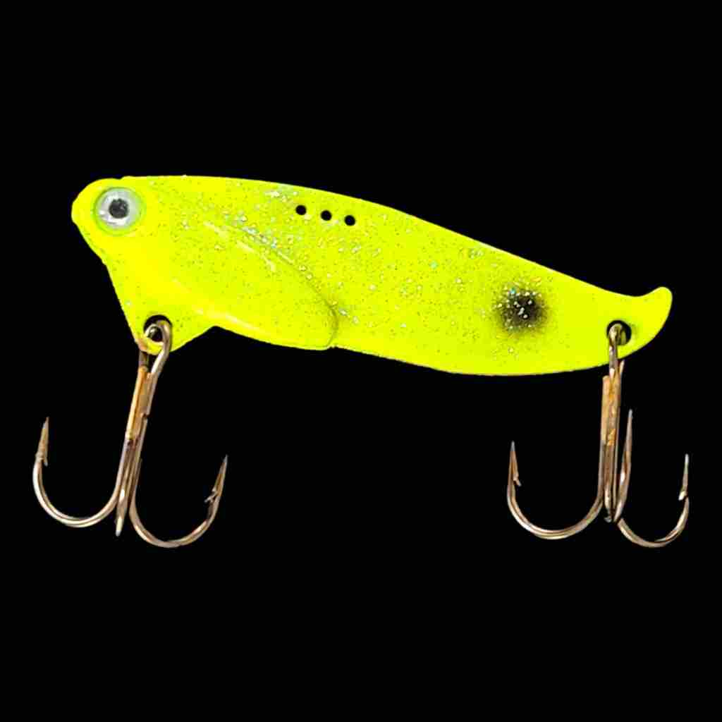 Bago Lures UV Chartreuse Blade Bait.