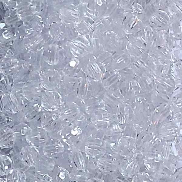 Bago Lures 6mm Faceted Transparent Crystal Beads.