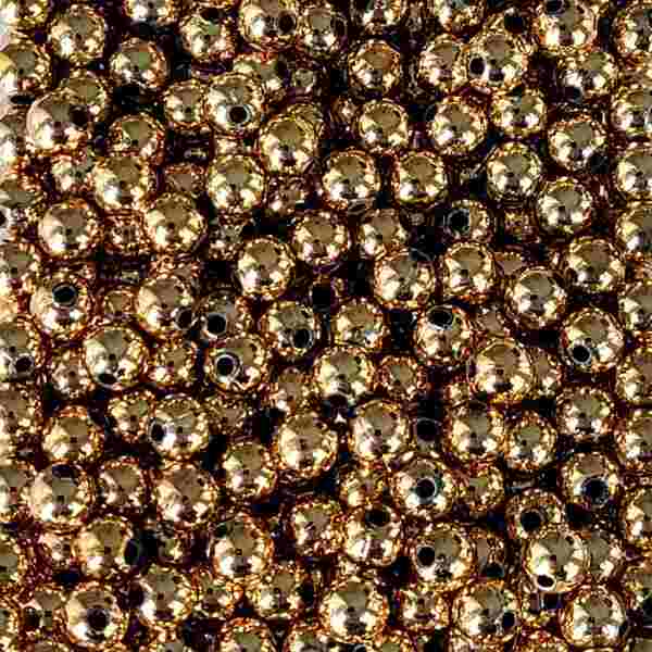 Bago Lures 6mm Metallic Copper Round Beads.