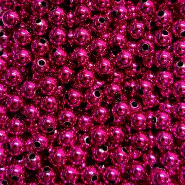 Bago Lures 6mm Metallic Purple Round Beads.