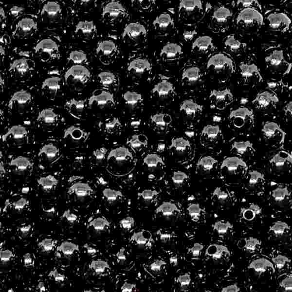 Bago Lures 6mm Solid Black Beads.