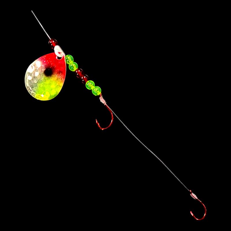 Bago Lures Antifreeze Clown Walleye Whisperer Crawler Harness.