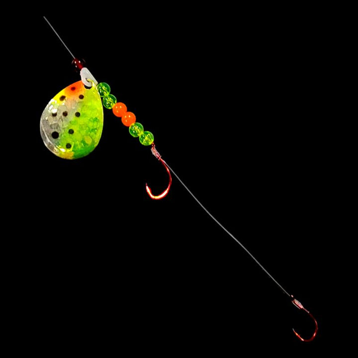 Bago Lures Antifreeze Huckleberry Walleye Whisperer Crawler Harness.