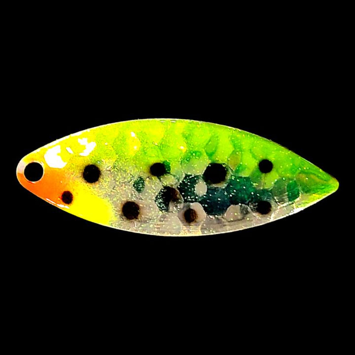 Bago Lures Antifreeze Huckleberry Walleye Whisperer Willowleaf Spinner Blade.