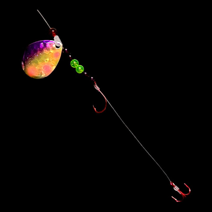 Bago Lures Antifreeze Jelly Crawler Harness with treble hook.