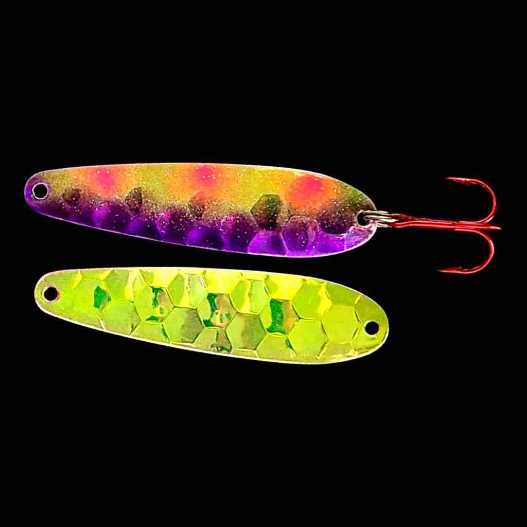 Bago Lures Antifreeze Jelly Flutter Spoon with antifreeze back.