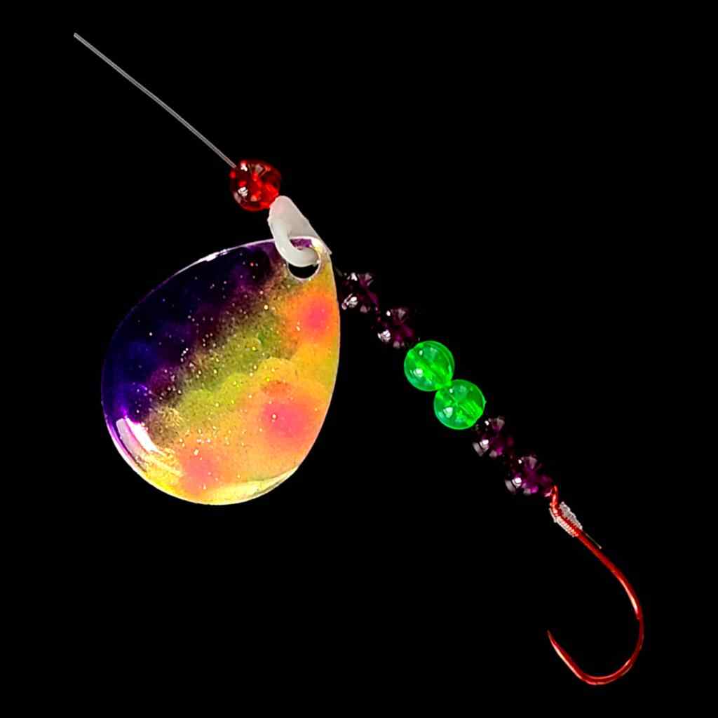 Bago Lures Antifreeze Jelly Walleye Spinner Rig.