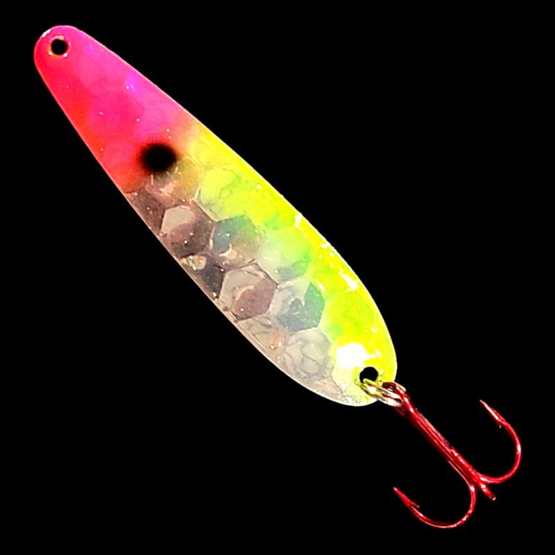 Bago Lures Antifreeze Lemonade Clown Walleye Whisperer Flutter Spoon.