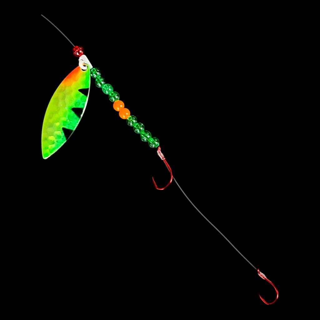 Bago Lures Antifreeze Perch Willow Leaf Blade Crawler Harness.