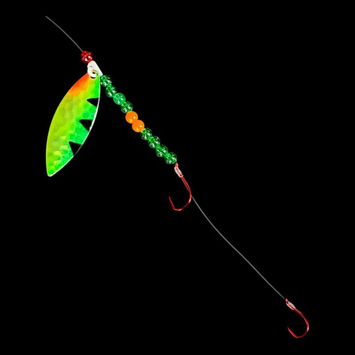 Bago Lures Antifreeze Perch Willow Leaf Blade Crawler Harness.