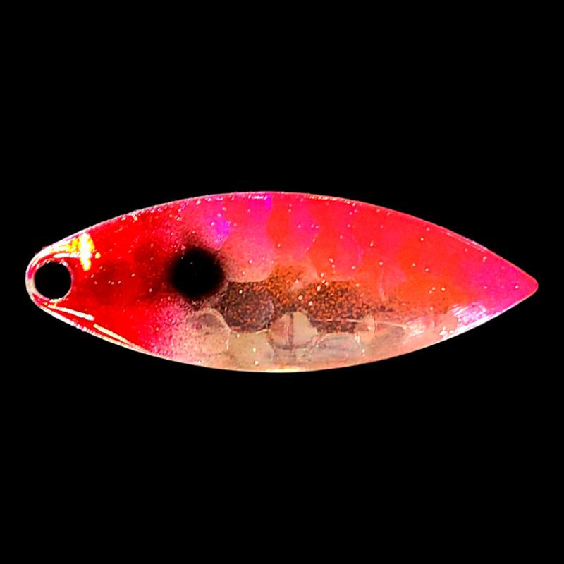 Bago Lures Antifreeze Pink Clown Walleye Whisperer Willowleaf Blade.