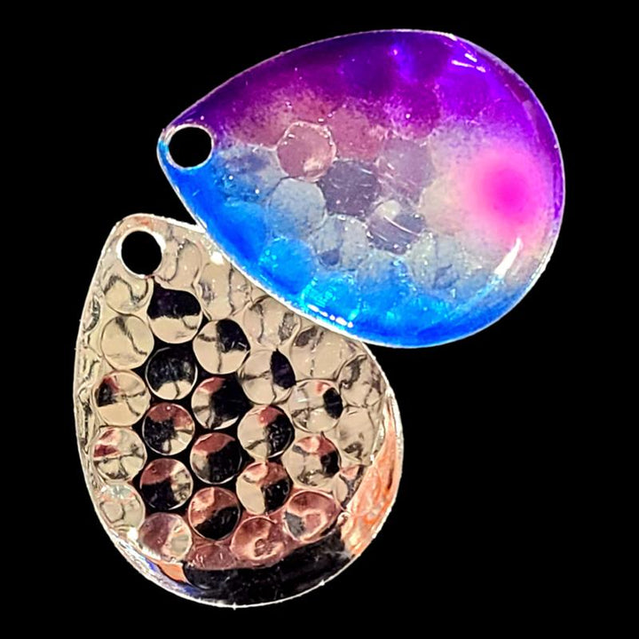 Bago Lures Bago Special Walleye Whisperer Deep Cup Colorado Blade with silver back.