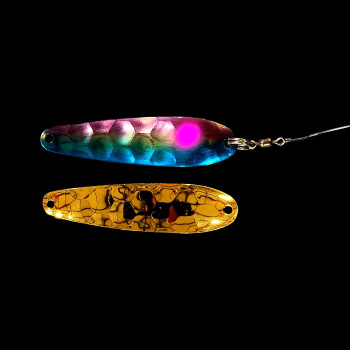 Bago Special Slow Death Whisperer Spoon Harness with gold back.