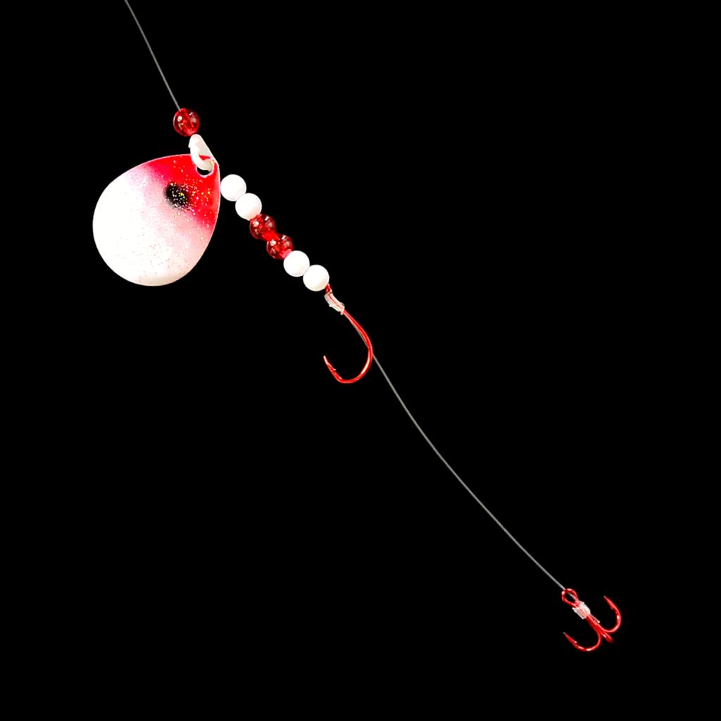 Bago Lures Bloody Nose Crawler Harness with treble hook.