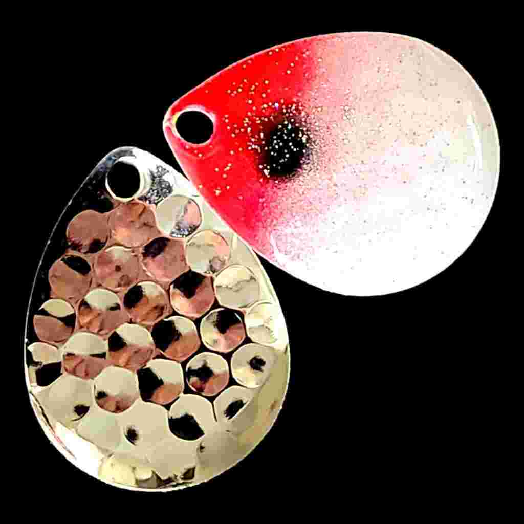 Bago Lures Bloody Nose Deep Cup Colorado Blade with nickel back.