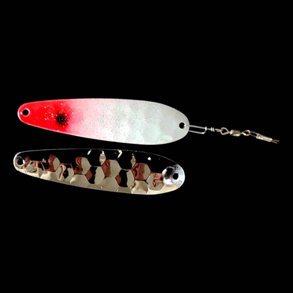 Bago Lures Bloody Nose Spoon Harness with nickel back.