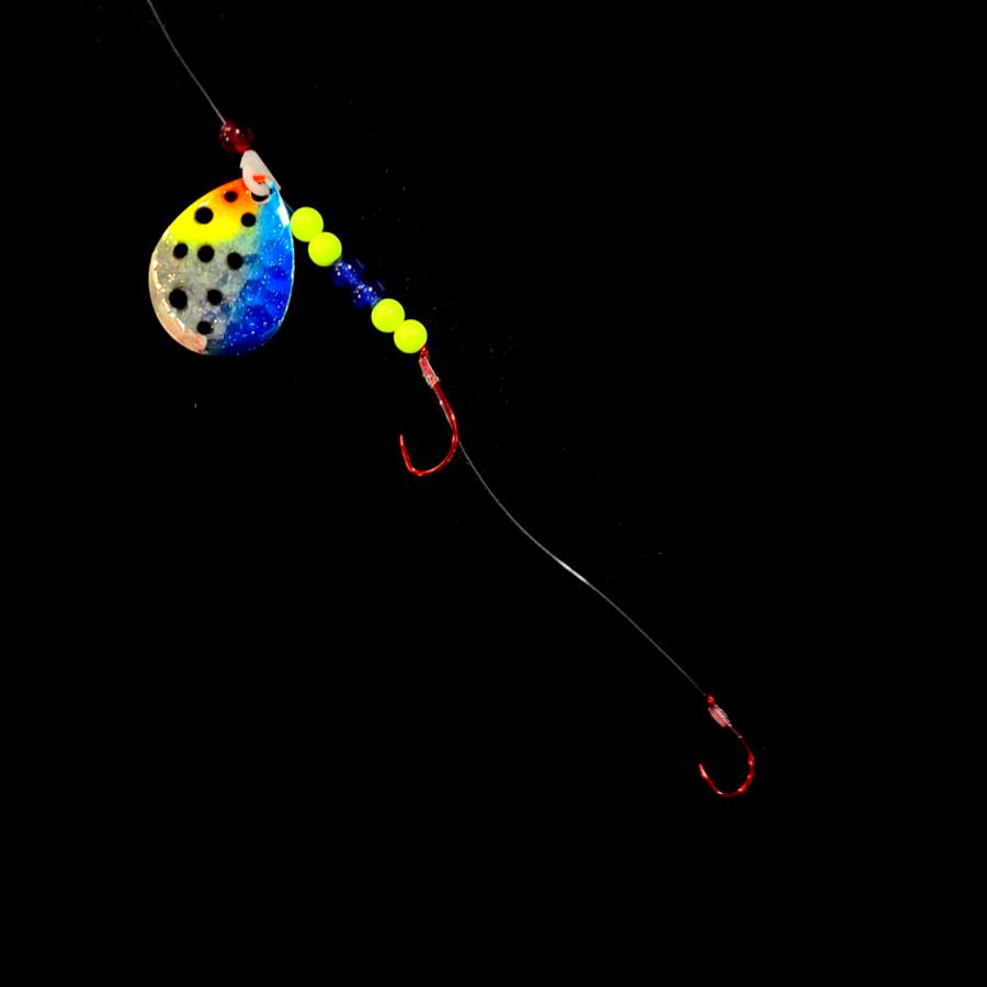 Bago Lures Blue Huckleberry Walleye Whisperer Crawler Harness.