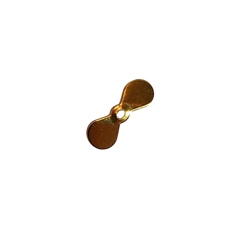 chopper propellor fishing lure blades Propeller Blades BRASS / SIZE 2: 11/16" (5 PER PACK)