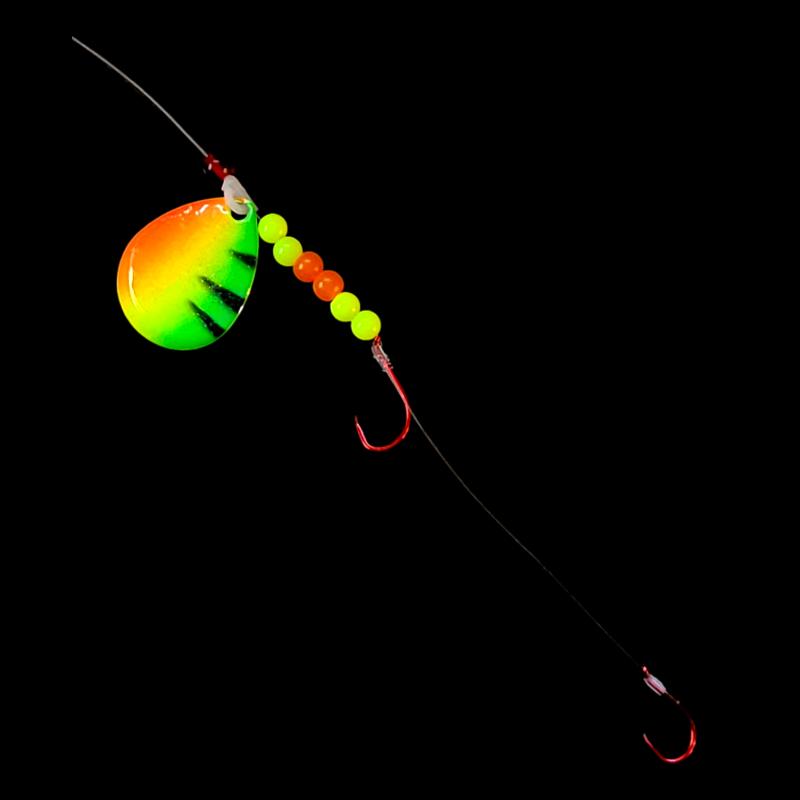 Bago Lures Firetiger Walleye Whisperer Crawler Harness.