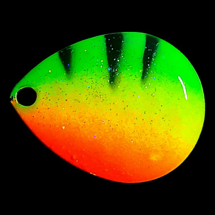 Bago Lures Firetiger Walleye Whisperer Deep Cup Colorado Spinner Blade.