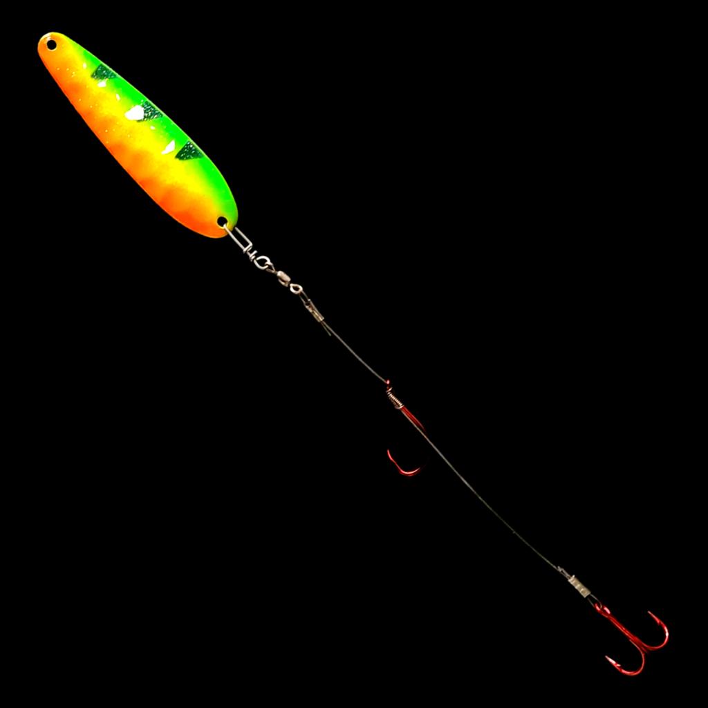 Bago Lures Firetiger Spoon Harness.