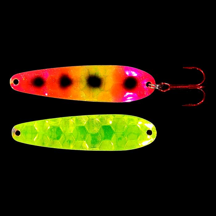 Freeze Out Flutter Spoon with antifreeze back.