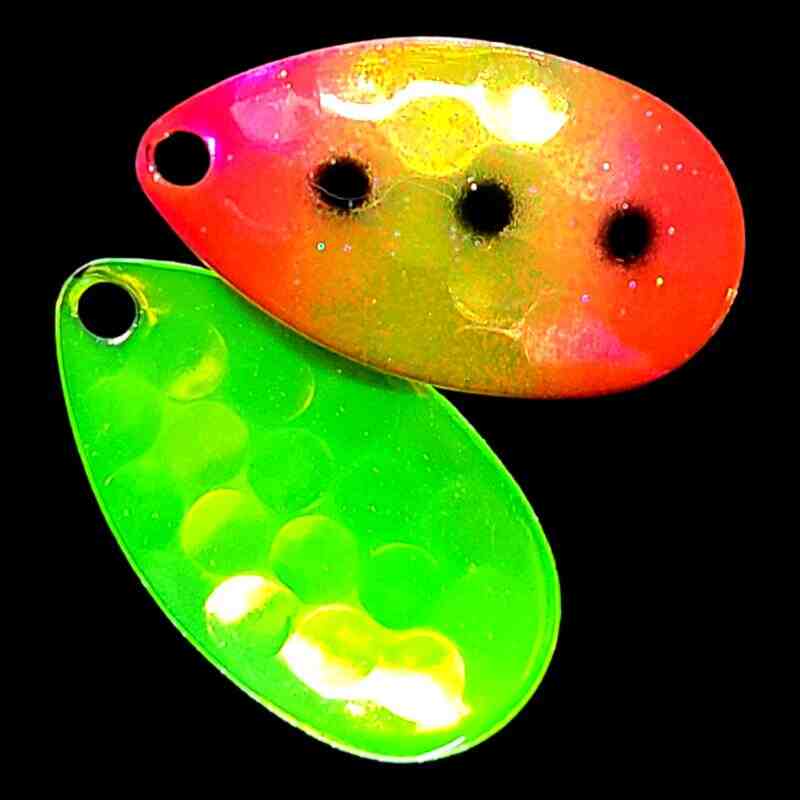 Bago Lures Freeze Out Indiana Spinner Blade with antifreeze back.