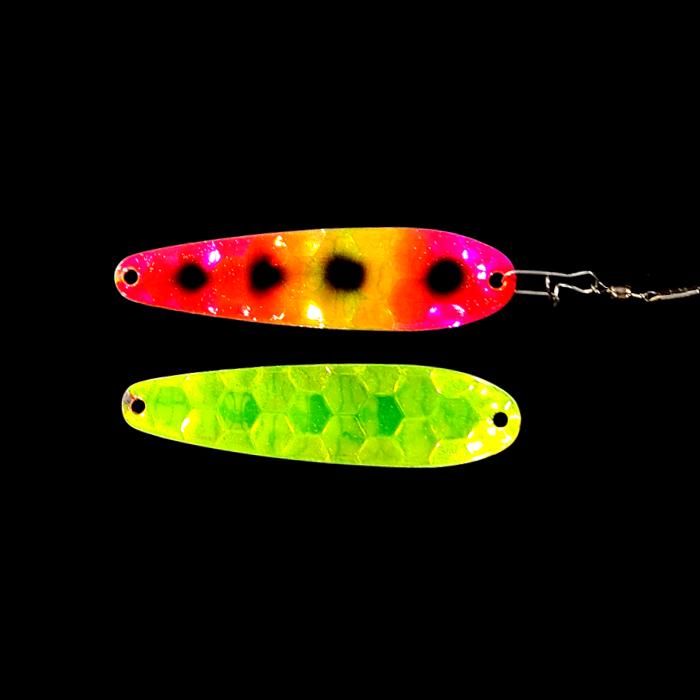 Freeze Out Crawler Dancer Spoon Harness with antifreeze back.