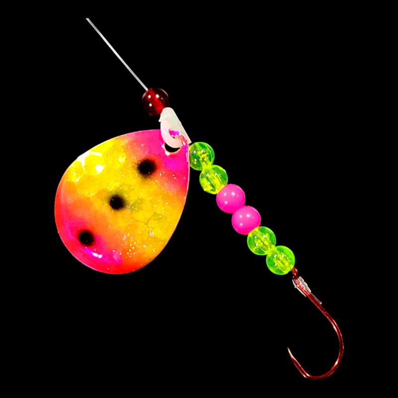 Bago Lures Freeze Out Walleye Whisperer Spinner Rig.