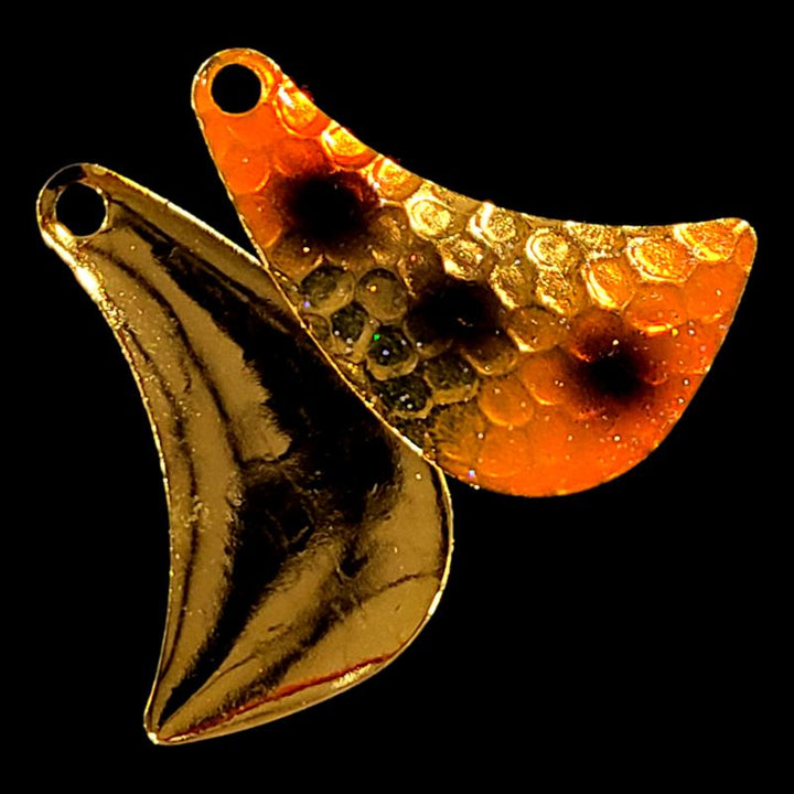 Bago Lures Gold Rush Hatchet Spinner Blade with gold back.