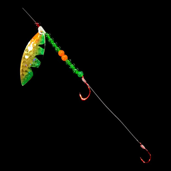 Bago Lures Golden Perch Walleye Whisperer Willow Leaf Blade Crawler Harness.
