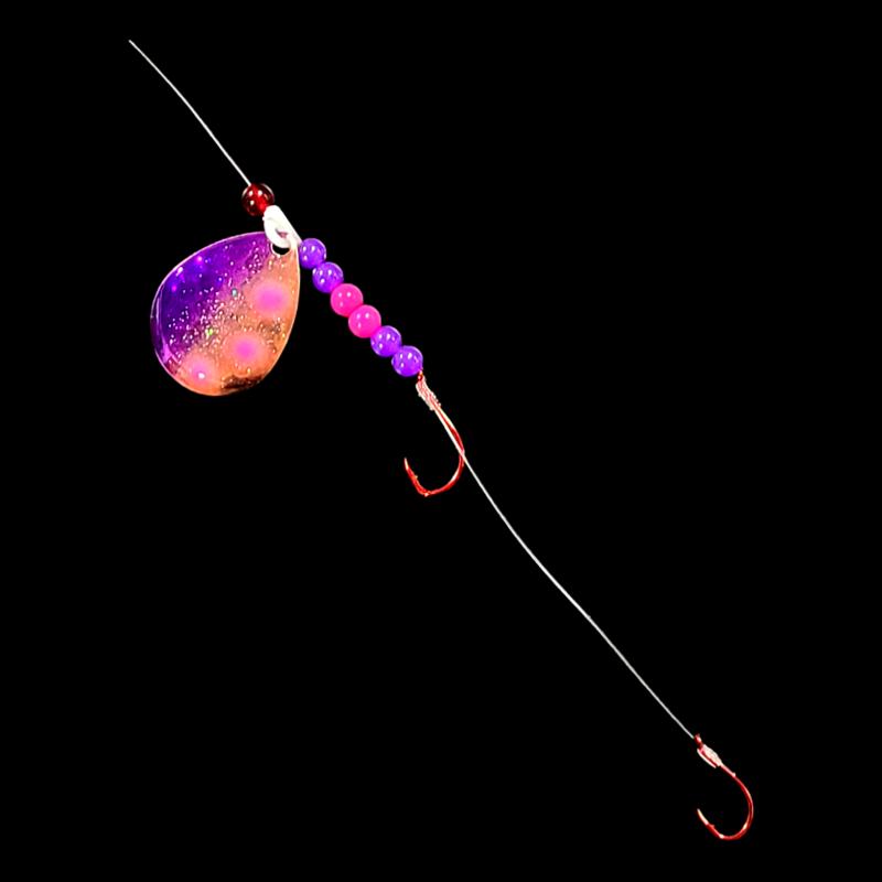 Bago Lures Grape Jelly Walleye Whisperer Crawler Harness.