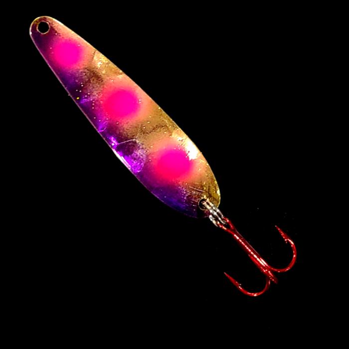 Bago Lures Grape Jelly Walleye Whisperer Flutter Spoon.