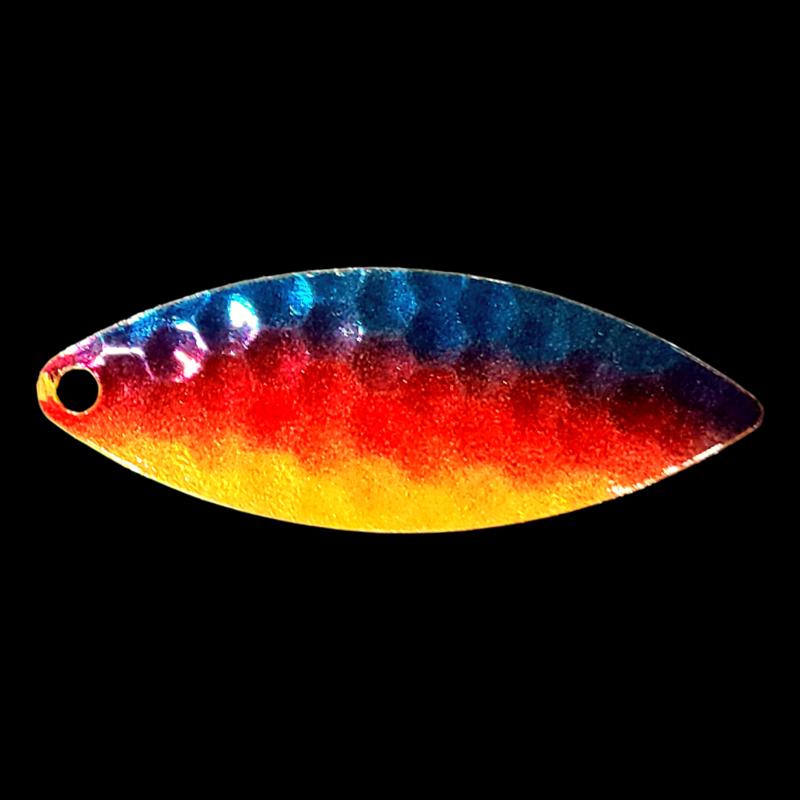 Bago Lures Metallic Superman Walleye Whisperer Willowleaf Blade.