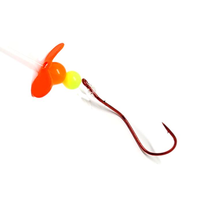 Bago Lures Orange Slow Death Propeller Rig.