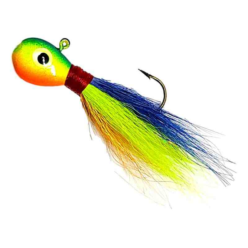 Bago Lures Parakeet Flat Head Bucktail Jig.