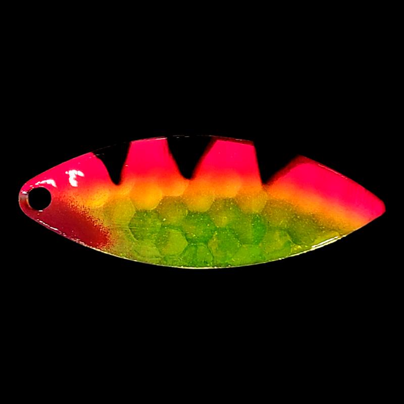 Bago Lures Pink Antifreeze Dragon Walleye Whisperer Willowleaf Blade.
