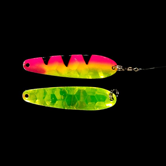 Pink Antifreeze Dragon Slow Death Whisperer Spoon Harness with antifreeze back.