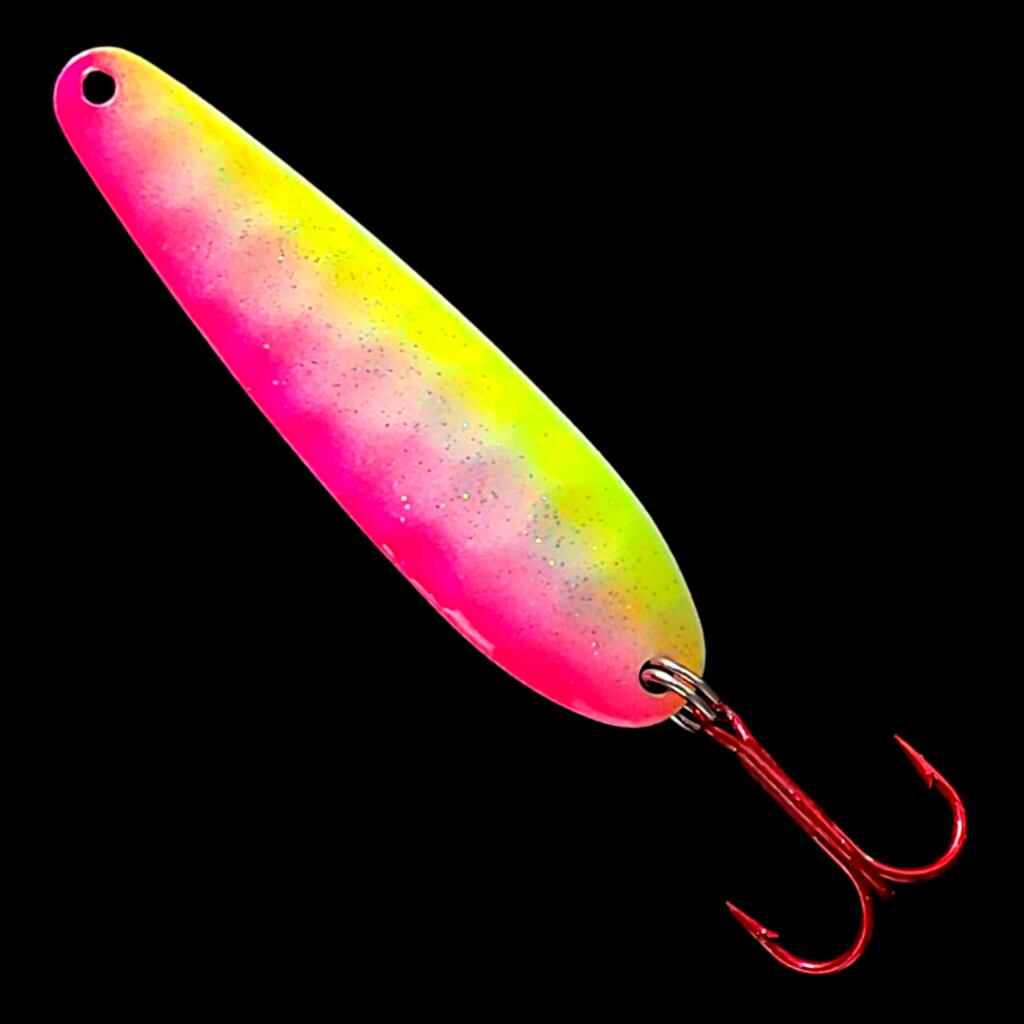 Bago Lures Pink Lemonade Flutter Spoon.