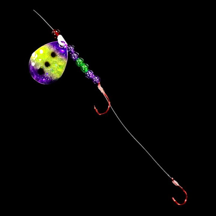 Bago Lures Purple Freeze Walleye Whisperer Crawler Harness.