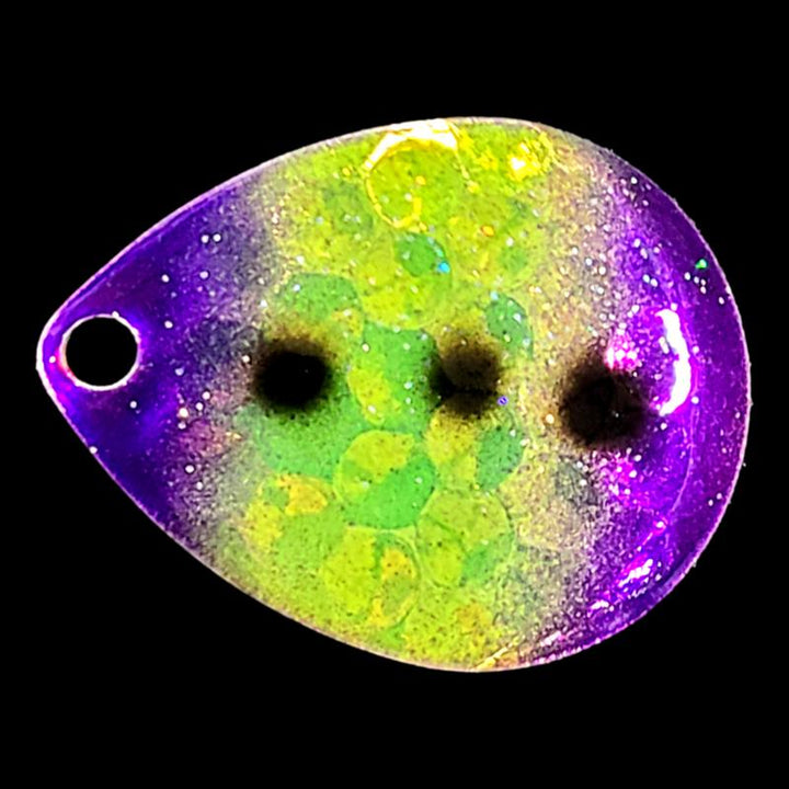 Bago Lures Purple Freeze Walleye Whisperer Deep Cup Colorado Blade.