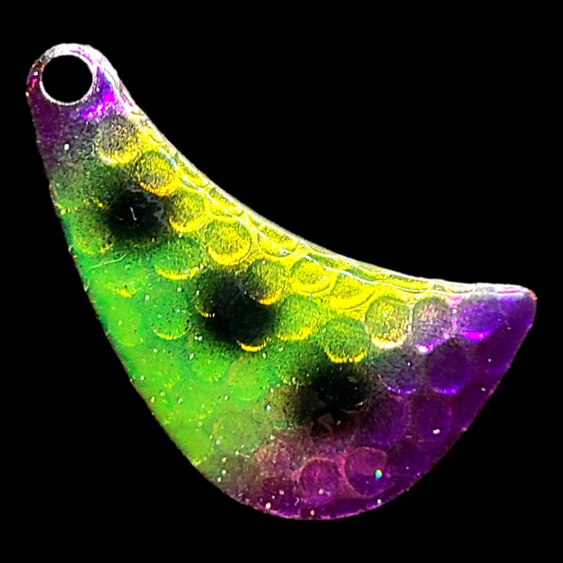 Bago Lures Purple Freeze Walleye Whisperer Hatchet Spinner Blade.