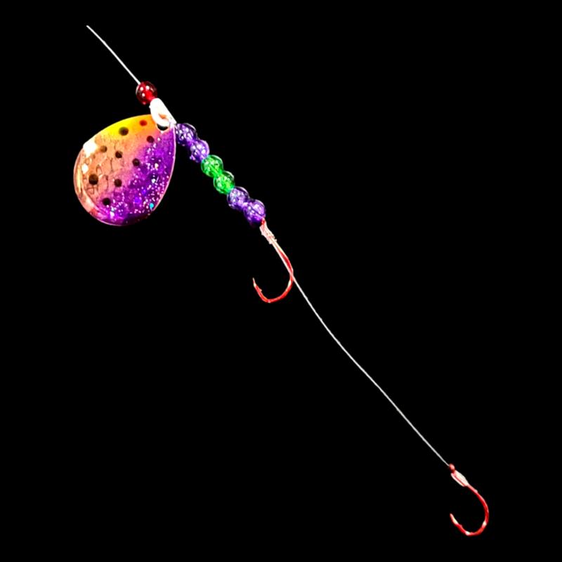 Bago Lures Purple Huckleberry Walleye Whisperer Crawler Harness.