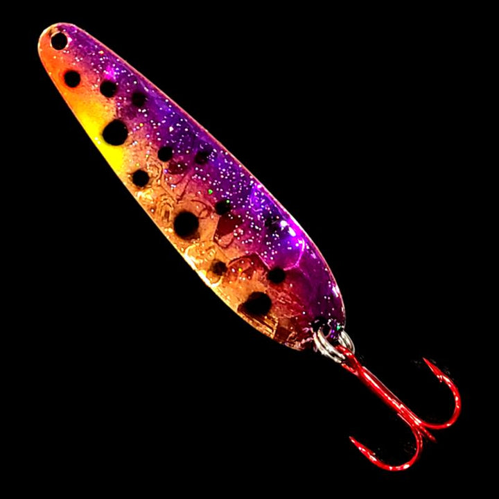Bago Lures Purple Huckleberry Walleye Whisperer Flutter Spoon.